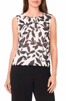 Halogen® Gathered Neck Sleeveless Shell