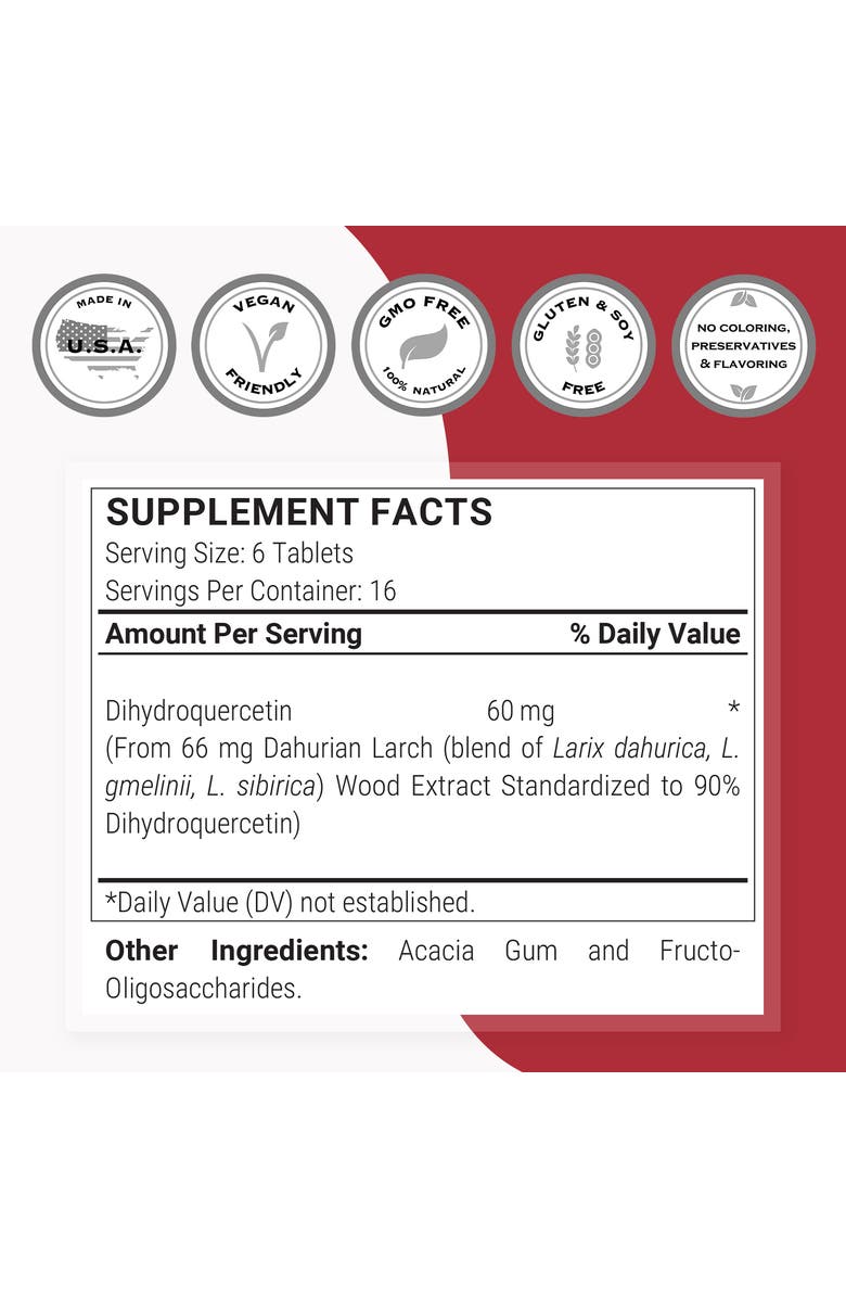 SuperSmart Taxifolin Dihydroquercetin, Alternate, color, NO COLOR