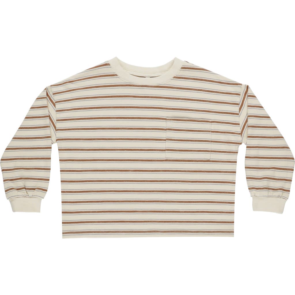 Rylee + Cru Relaxed Cotton T-shirt In Brown