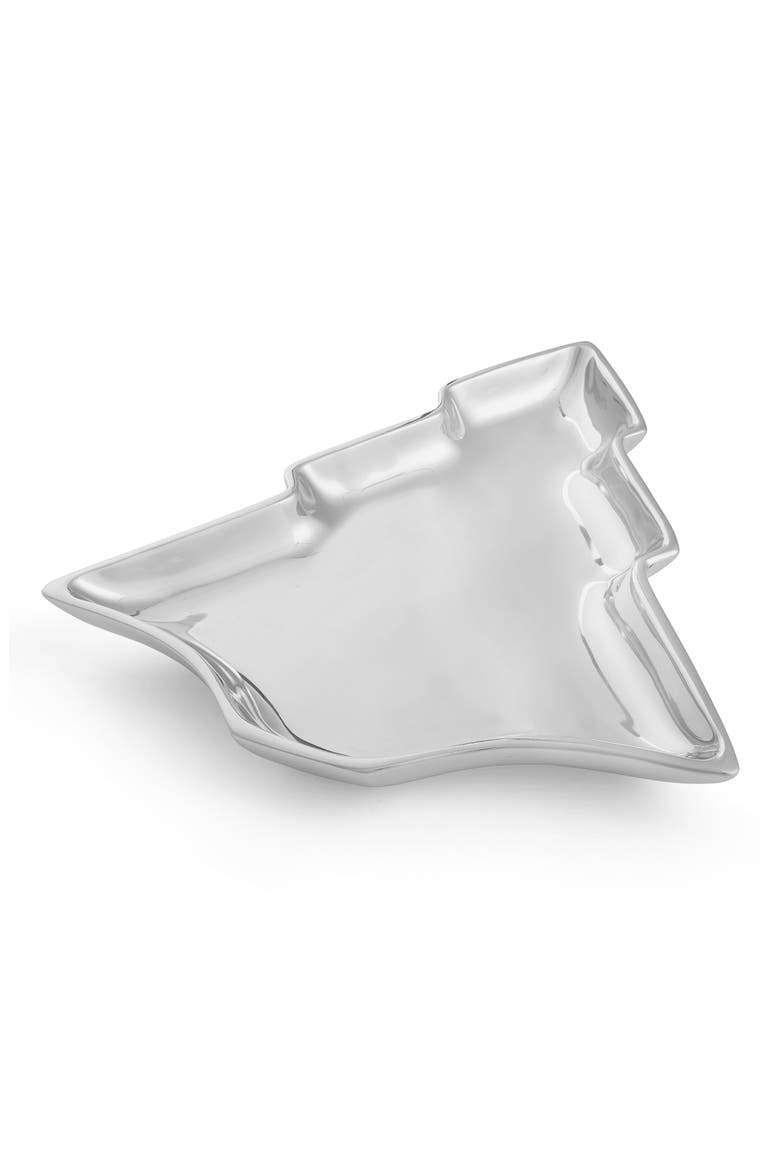 Christmas Tree Serving Dish, Alternate, color, WHITE