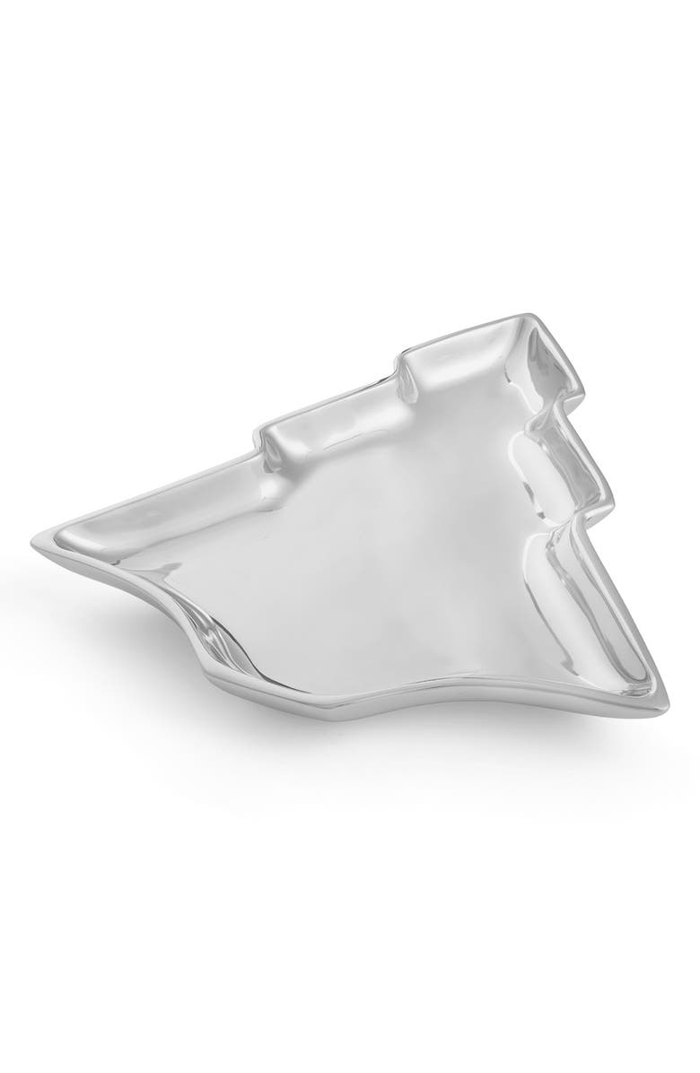 Nambé Christmas Tree Serving Dish, Alternate, color, White