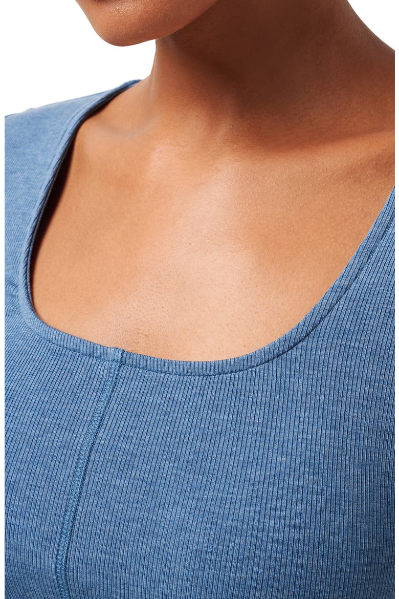 Tranquility Cloud Rib T-Shirt, Alternate, color, HEATHER COPEN BLUE
