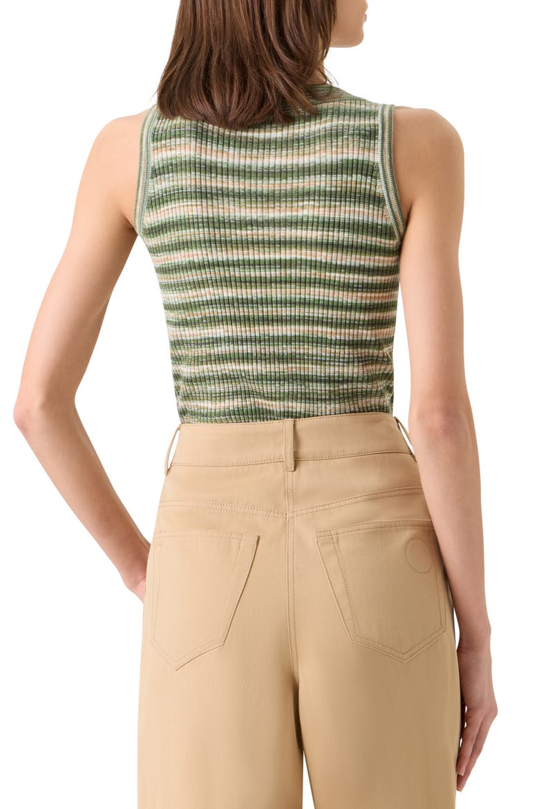 Space Dye Merino Wool Rib Sweater Tank, Alternate, color, GREEN-MULTICOLOR