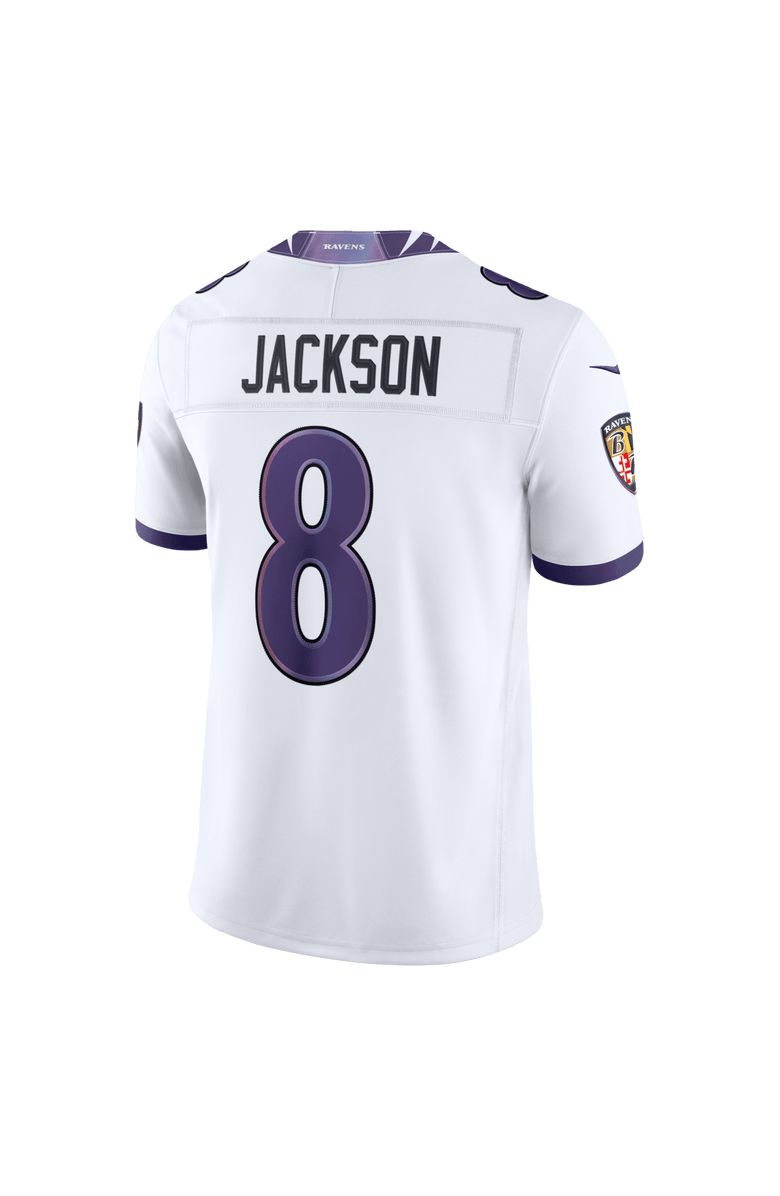 Nike Men's Nike Lamar Jackson White Baltimore Ravens Vapor F.U.S.E. Stitched Limited Jersey, Alternate, color, White
