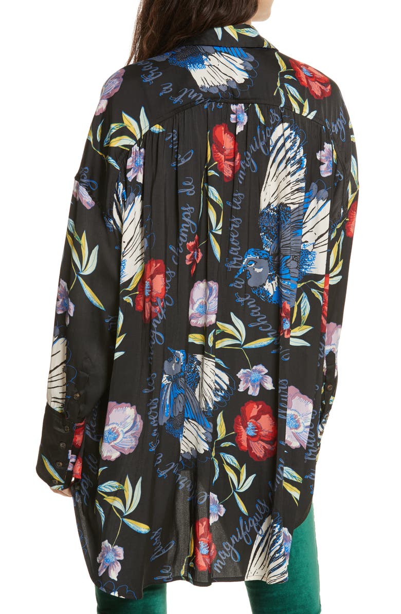 Free People Silky Nights Blouse, Alternate, color,