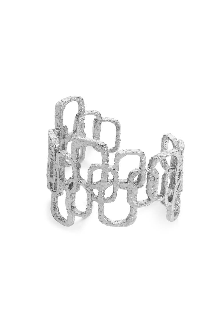 Roman Arc Bracelet, Alternate, color, Silver