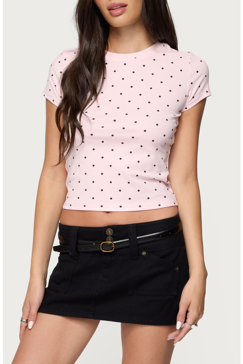 Lorenzo Polka Dot T-Shirt, Main, color, LIGHT-PINK