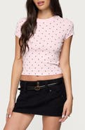 EDIKTED Lorenzo Polka Dot T-Shirt