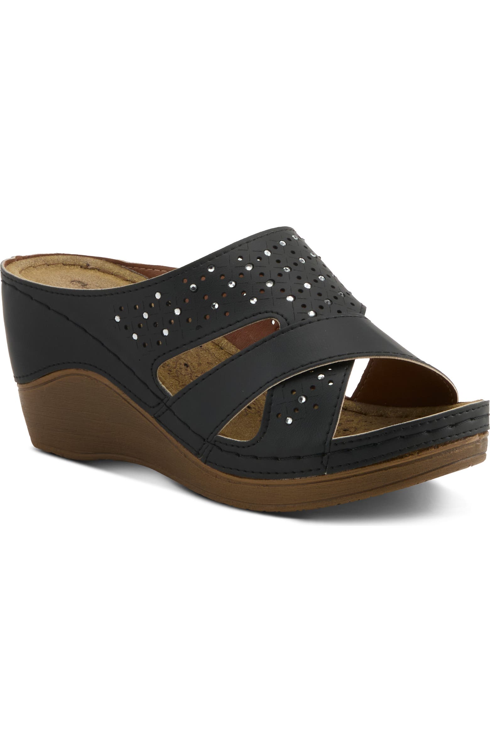 Flexus by Spring Step Perforated Wedge Sandal (Women) | Nordstromrack