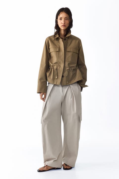 Wrap-detail Cargo Trousers