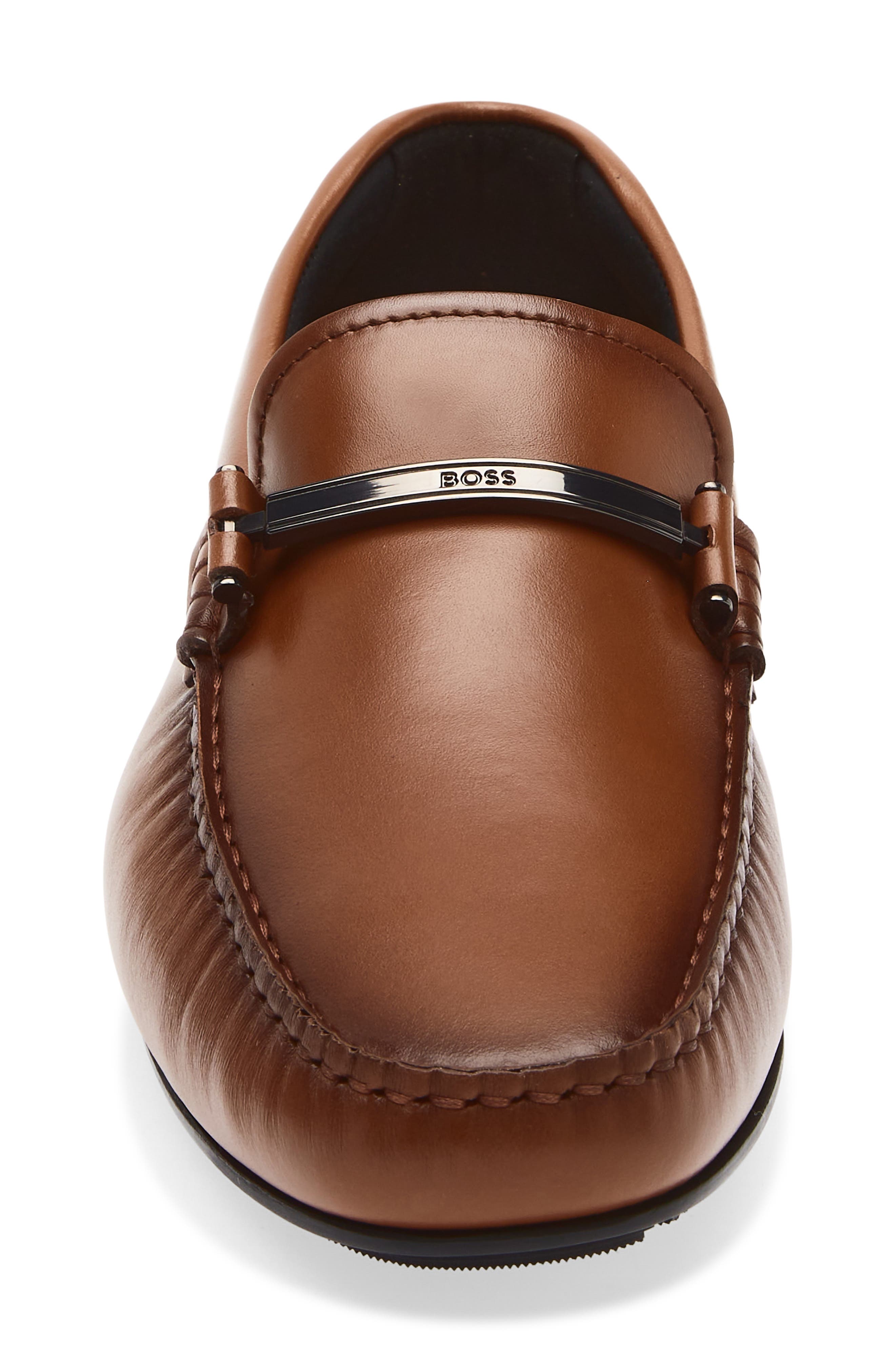 BOSS Noel Horsebit Loafer, Alternate, color, Medium Brown