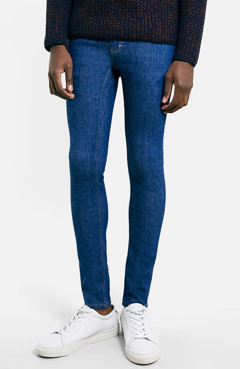 Topman Spray On Skinny Jeans, Main, color,
