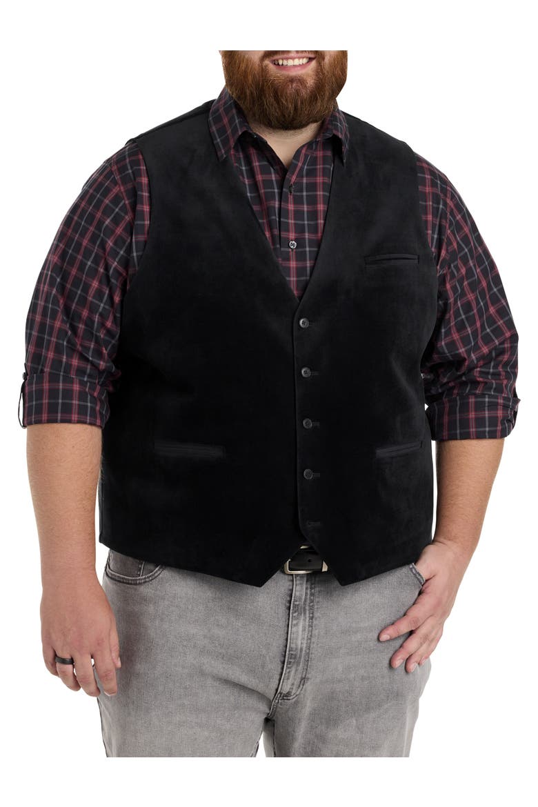 Velvet Vest, Main, color, BLACK
