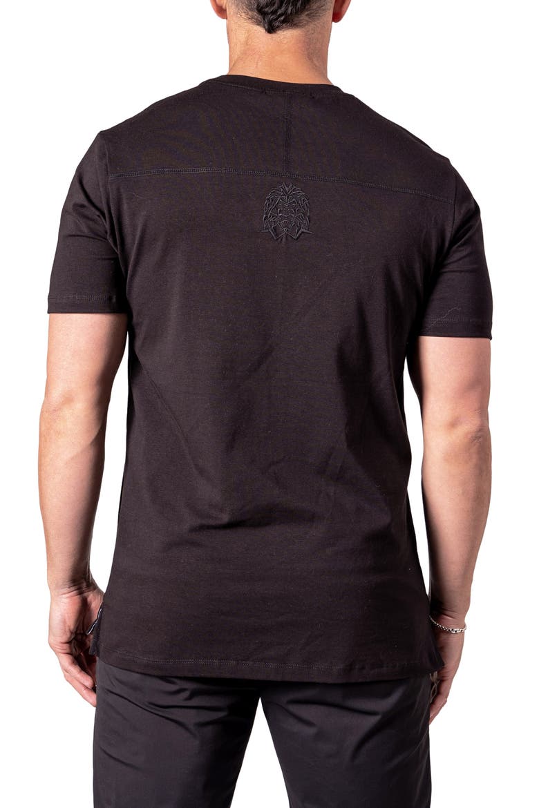 Resistance Logo Embroidered T-Shirt, Alternate, color, BLACK