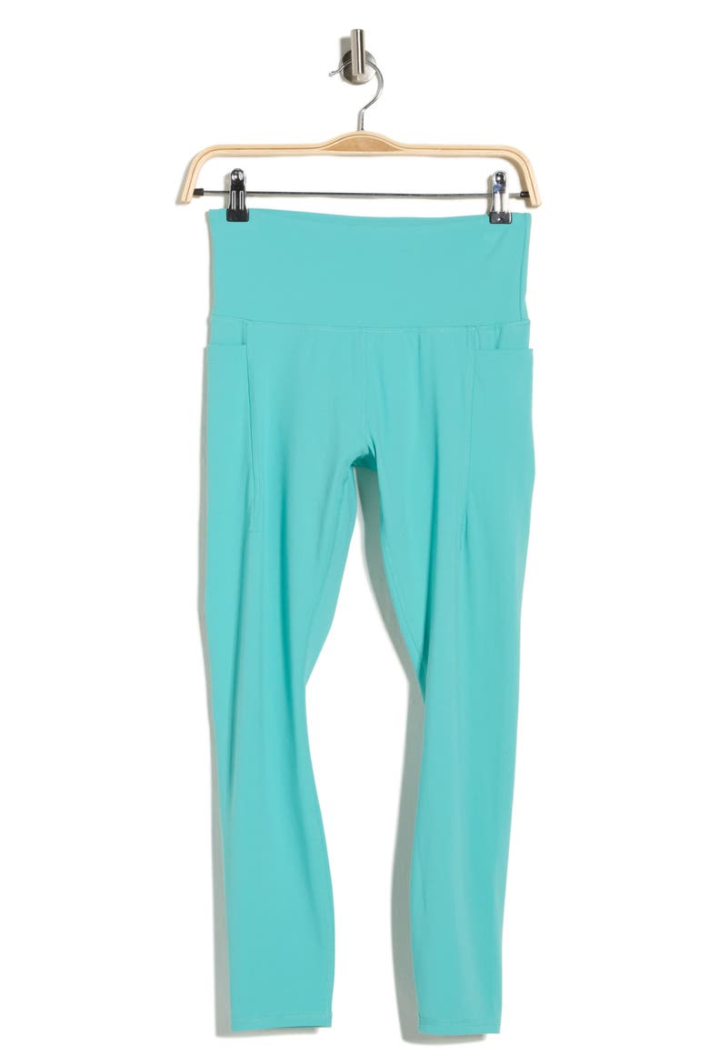 Alba Pocket Crop Leggings, Alternate, color, AGATE GREEN