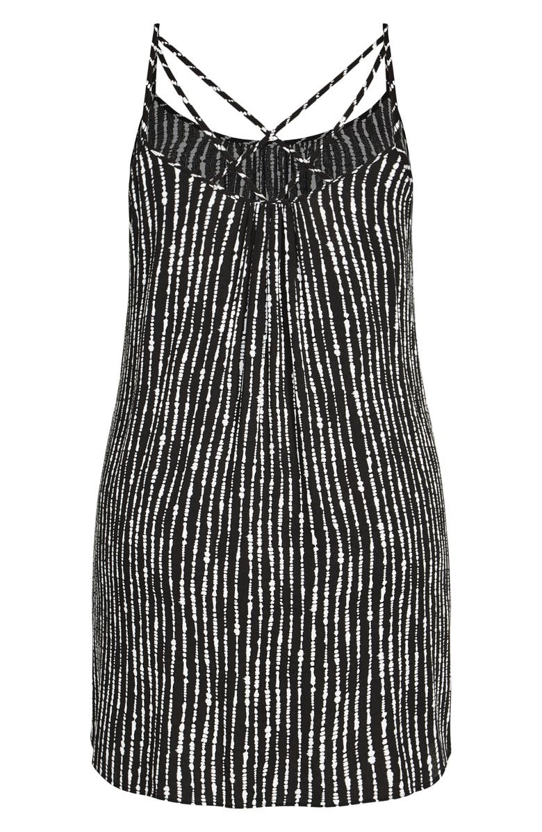 City Chic Deep Sea Strappy Dress, Alternate, color, 