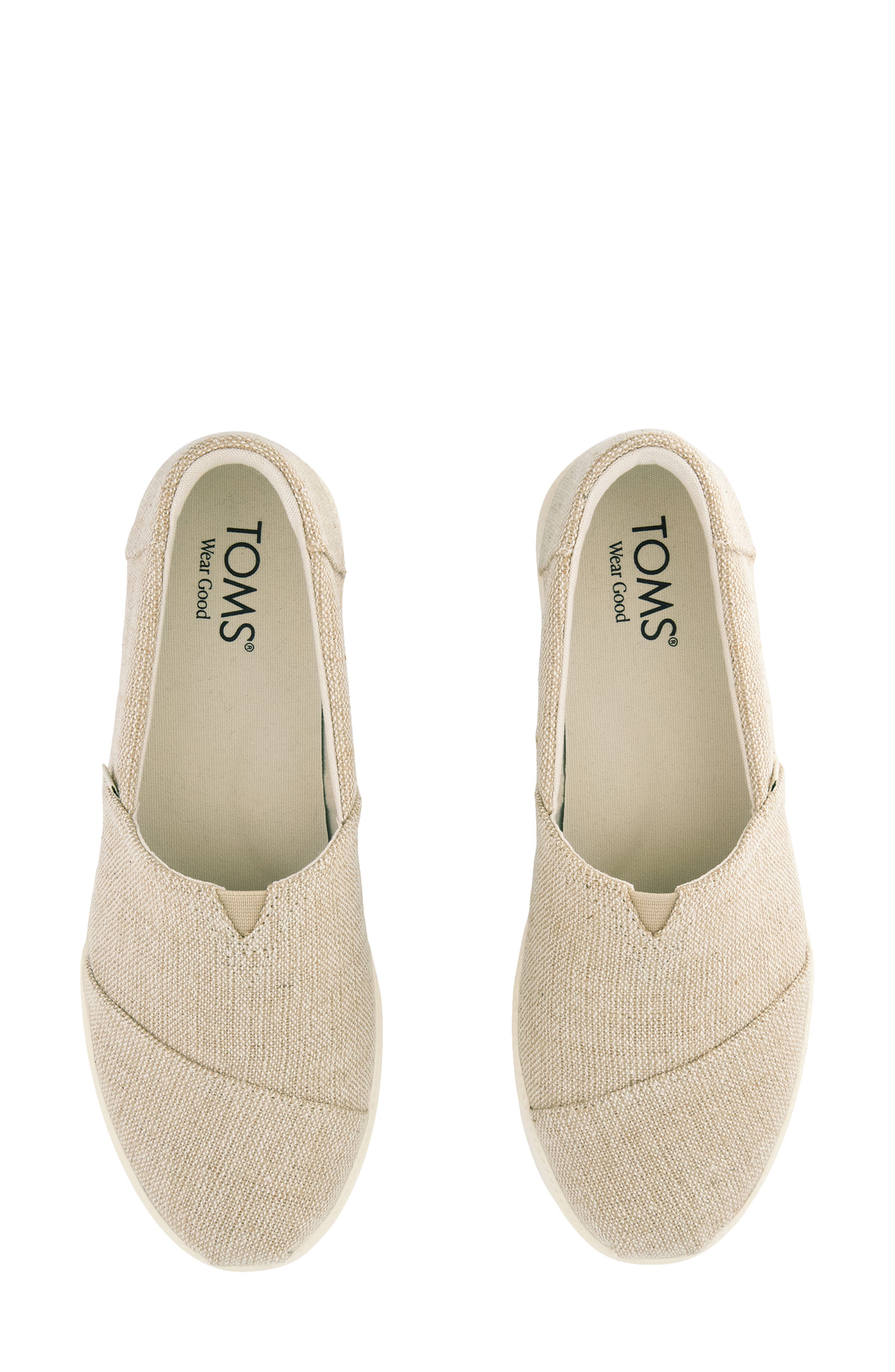Asher Platform Slip-On Sneaker, Alternate, color, NATURAL