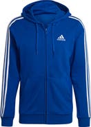 adidas Essentials French Terry 3-Stripes Full Zip Hoodie