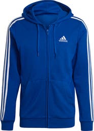 adidas Essentials French Terry 3-Stripes Full Zip Hoodie