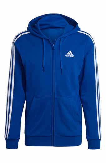 adidas Essentials French Terry 3-Stripes Full Zip Hoodie