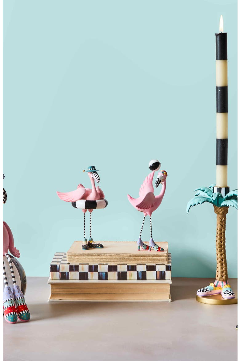 Patience Brewster Sheila & Sheldon Flamingo Figurines, Alternate, color, PINK