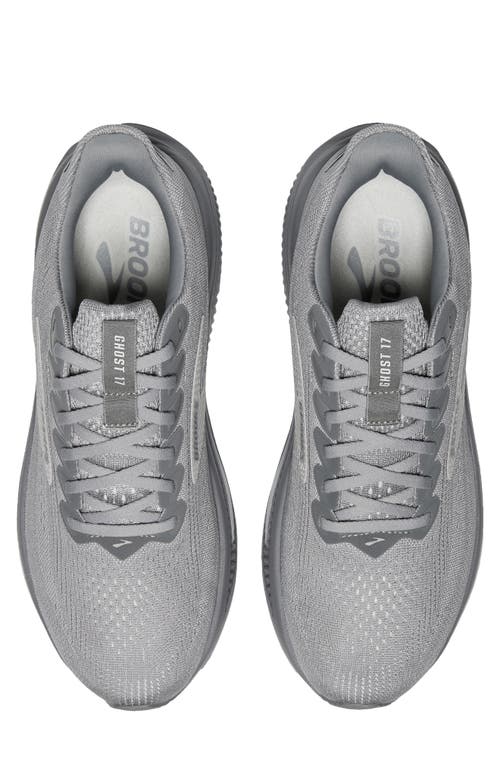 Brooks Ghost 17 Running Shoe In Gray