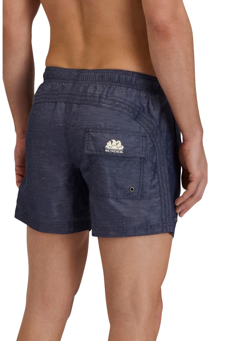 Solid Swim Trunks, Alternate, color, DARK NAVY