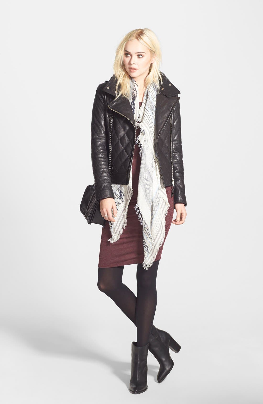 Vince 'Erving' Block Heel Bootie, Alternate, color, 