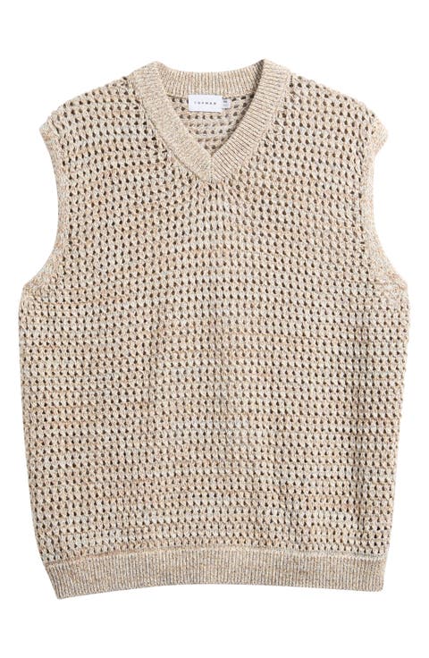 Twisted Open Stitch Sweater Vest