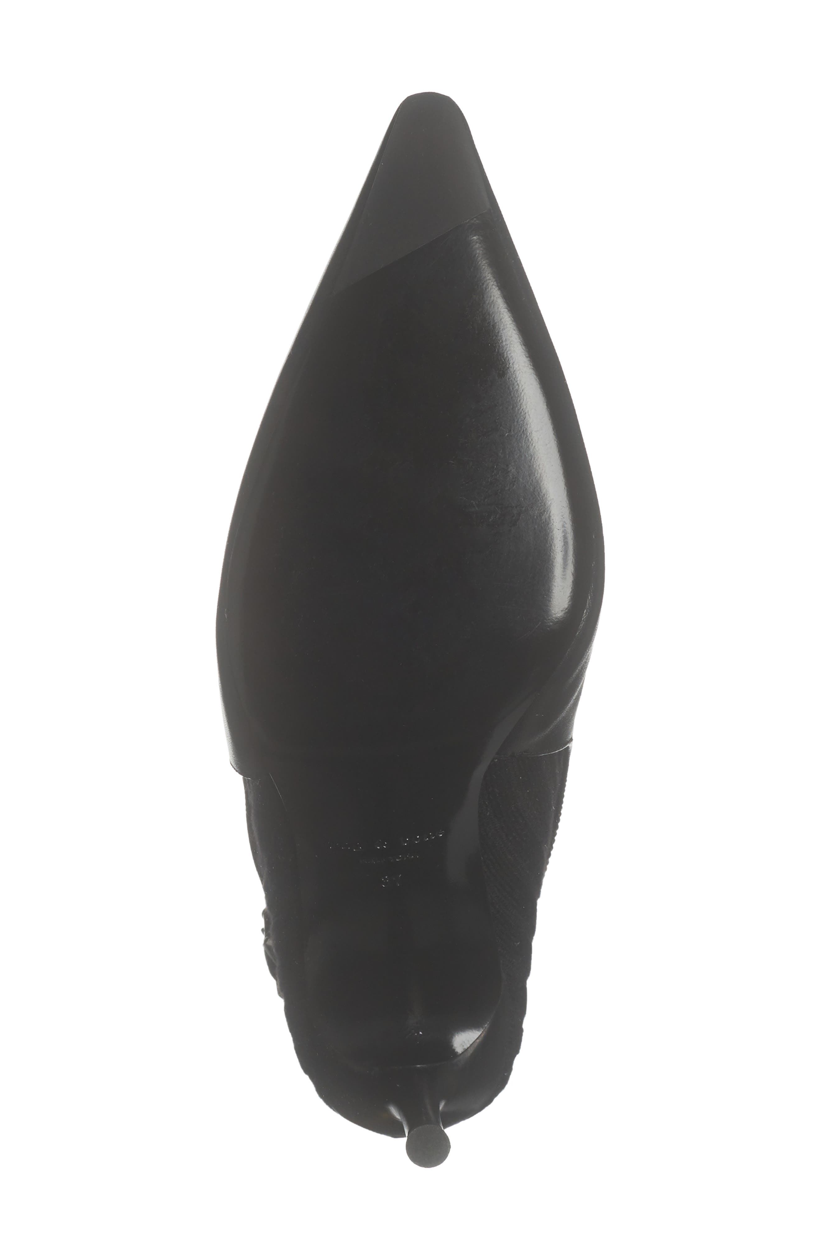 Mercer Sock Slingback Bootie, Alternate, color, BLACK