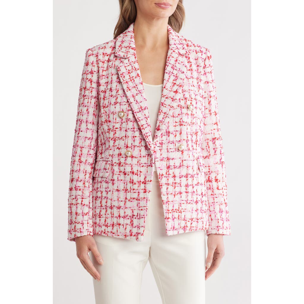 Nanette Lepore Two-button Bouclé Tweed Blazer
