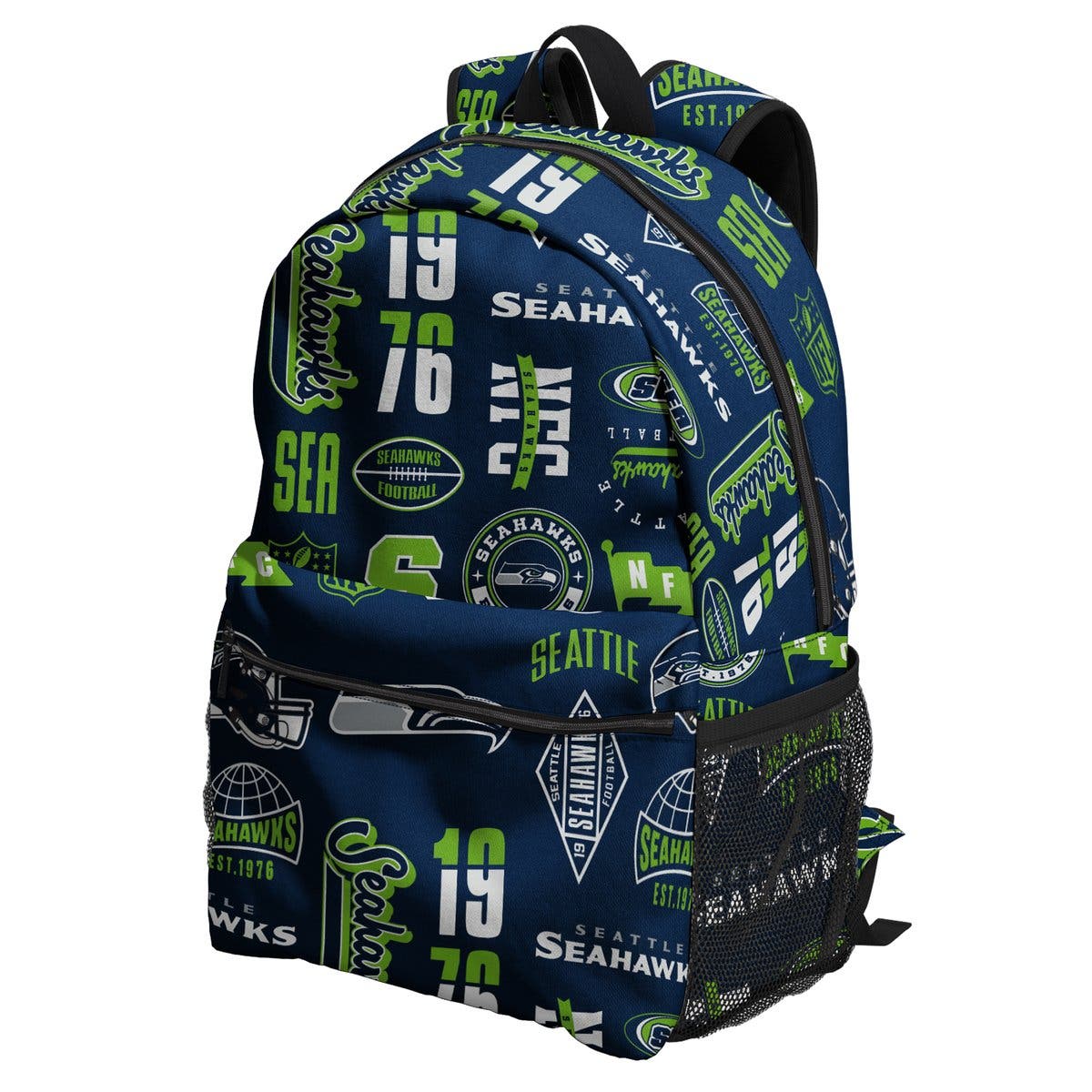 Seattle Seahawks Backpack and Lunchbox Set, Alternate, color, Navy