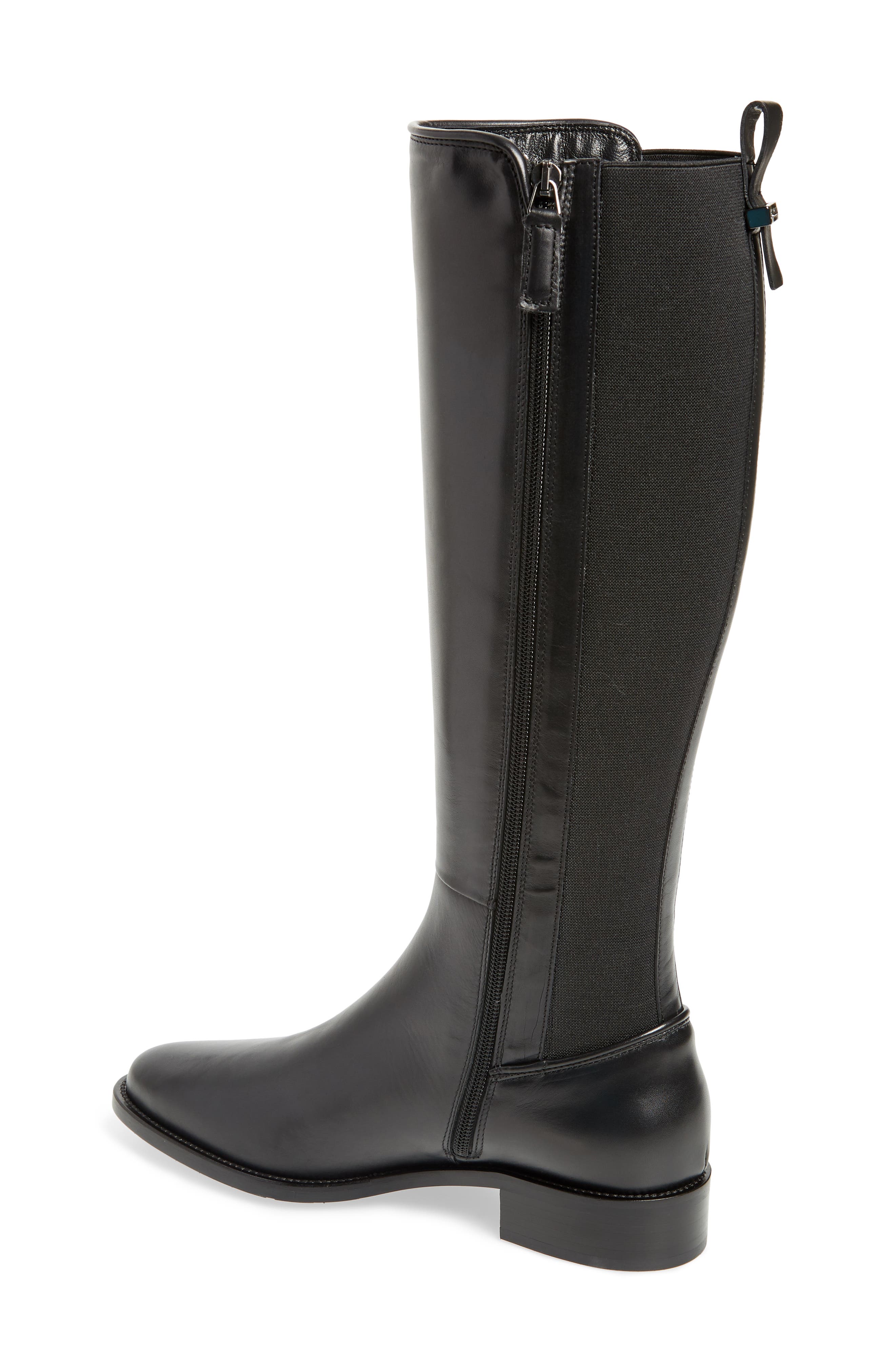 Nastia Water Resistant Boot, Alternate, color, BLACK