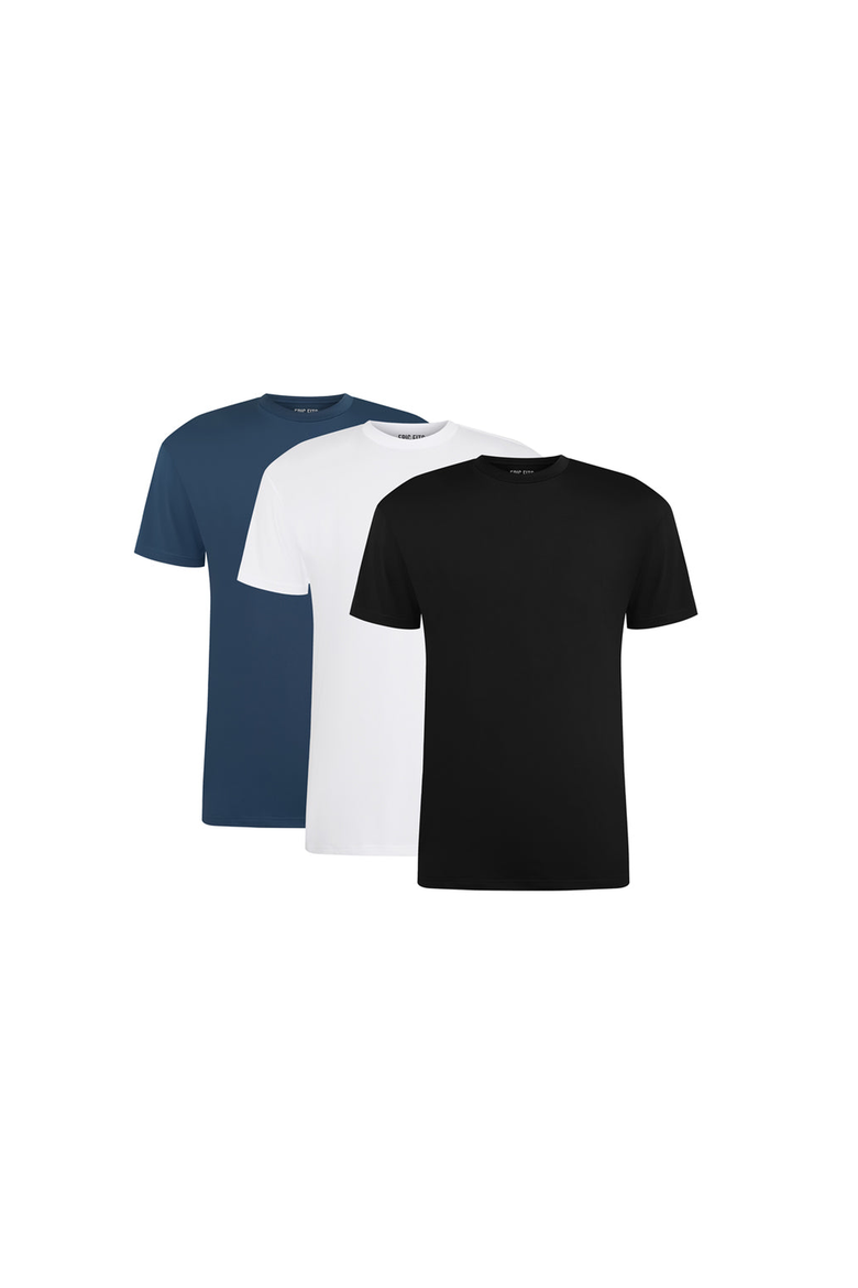 Active Tech 3-Pack Crew Neck T-Shirts, Alternate, color, Black, White, Slate Blue