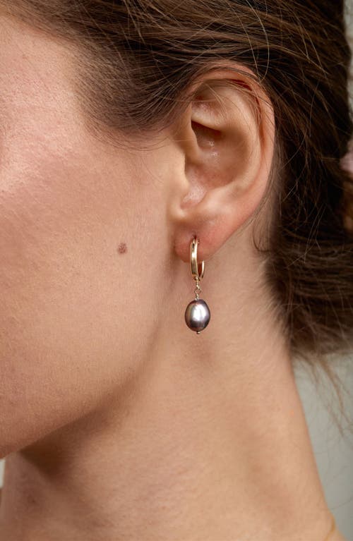 Set & Stones Adelle Keshi Pearl Hoop Earrings In Multi