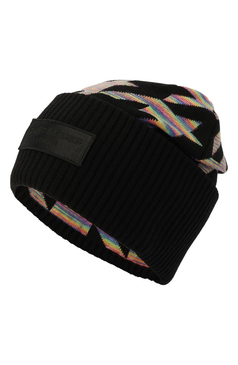 Kurt Geiger London Houndstooth Beanie | Nordstrom display picture 3