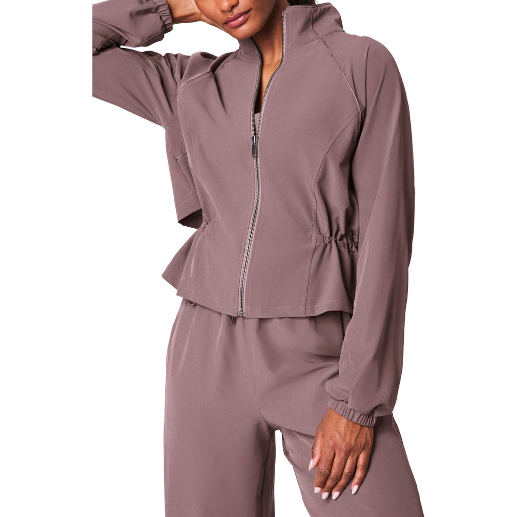 Spanx On The Move Cinch Back Jacket In Smoke
