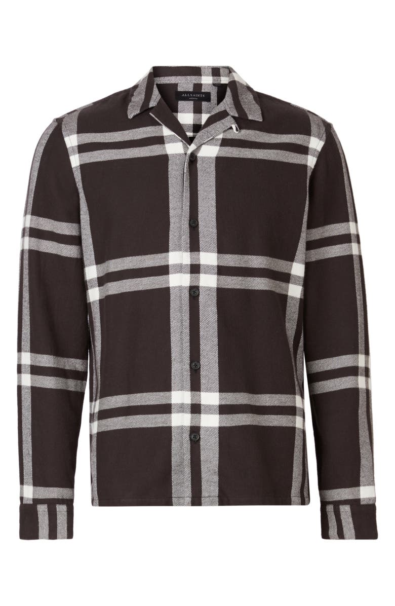 AllSaints Anchorage Slim Fit Check Flannel Button-Up Shirt, Alternate, color,