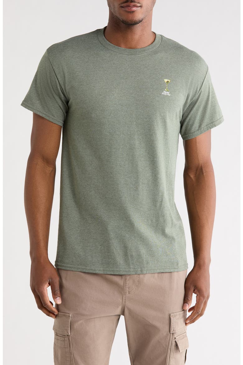 Dirty Martini Club Graphic T-Shirt, Main, color, HEATHER MILITARY GREEN