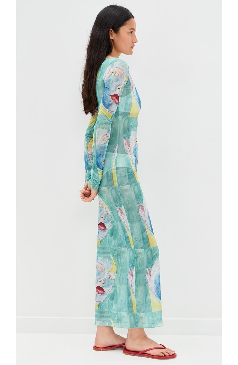 Dur Doux Nara Maxi Dress, Alternate, color, Water Color Blue