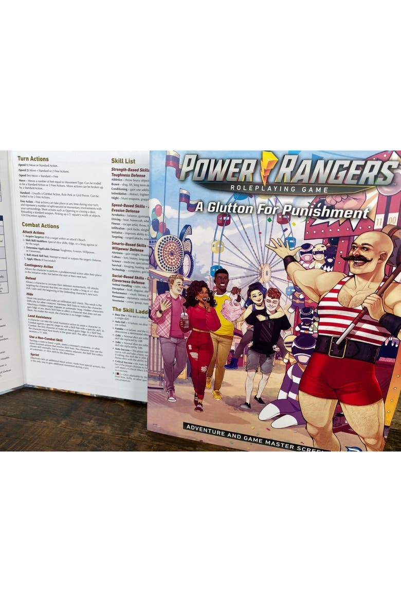 Power Rangers Roleplaying Game A Glutton for Punishment Adventure & GM Screen, Alternate, color, Multicolored