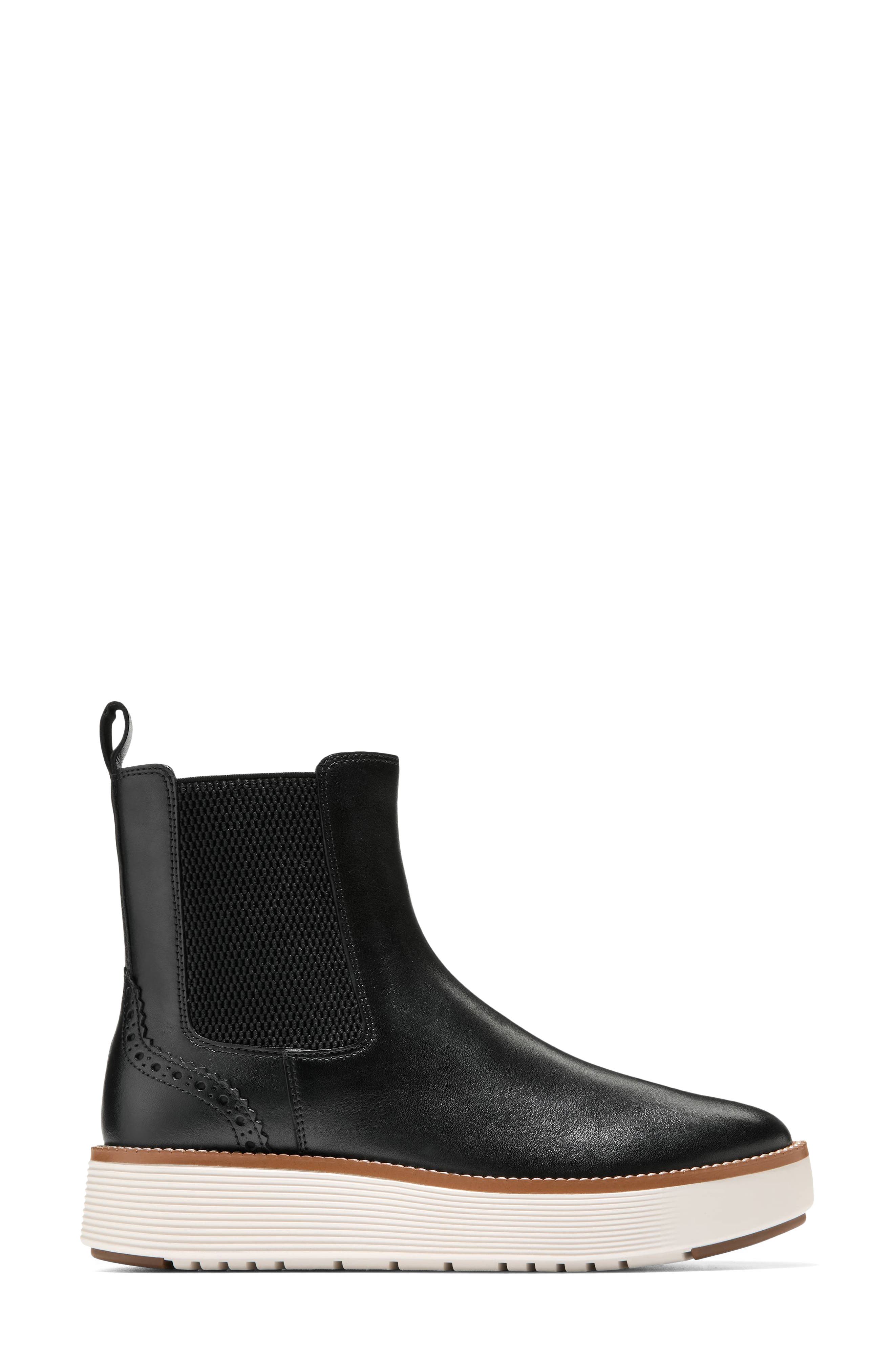 Grand Citymotion Leather Chelsea Boot, Alternate, color, BLACK LEATHER