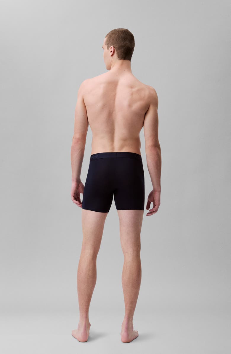 Calvin Klein Ultra-Soft Stretch Modal 3-Pack Boxer Briefs, Alternate, color, Black/ Shore/ Grey