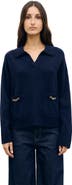 GERARD DAREL Reni Pocket Chain Detail Merino Pullover