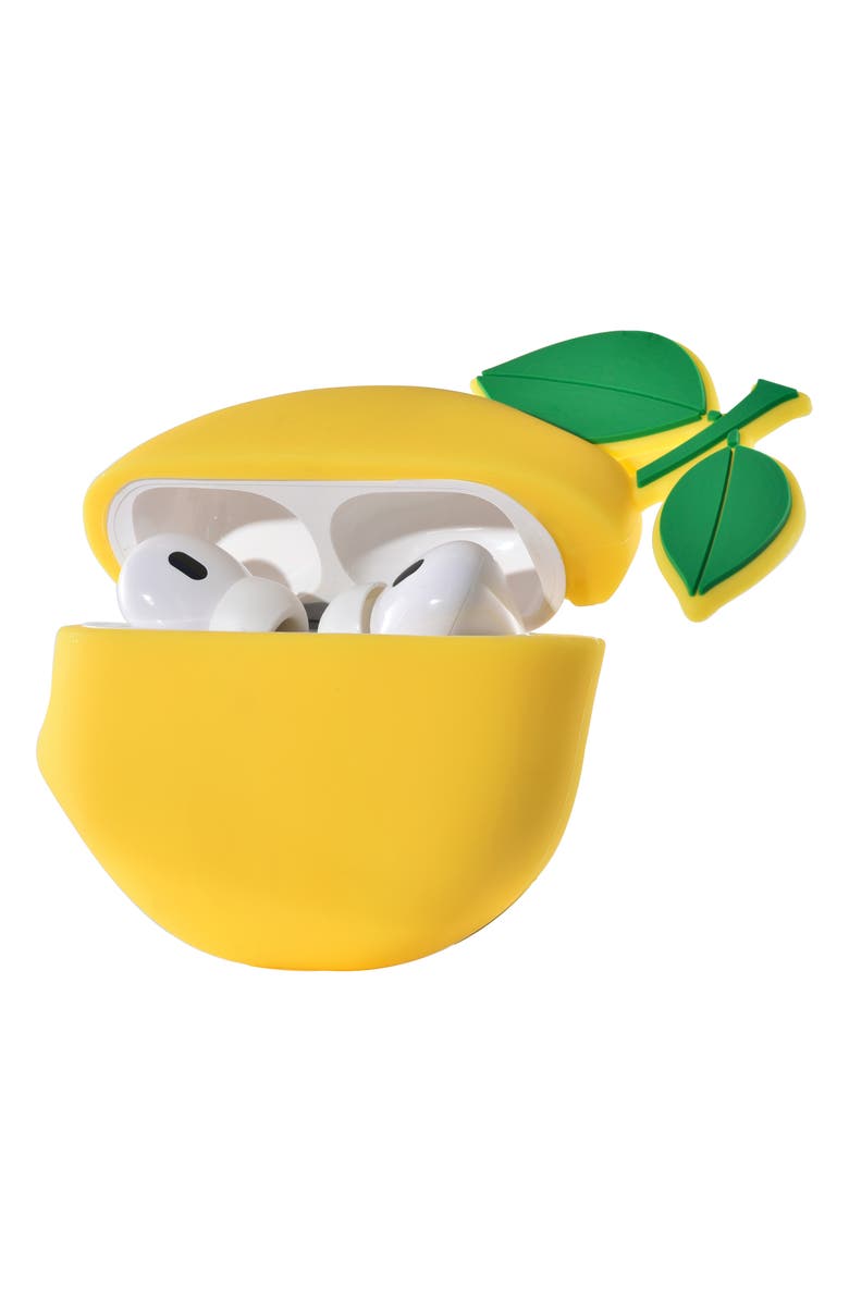 The Posh Tech Lemon AirPods Pro Case & Cleaning Tool, Alternate, color, 