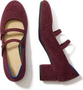 Rothy's The ReVelvet Double Buckle Mary Jane Heel