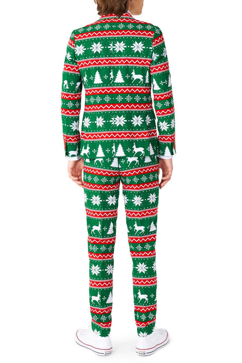 Kids' Festive Suit, Alternate, color, GREEN