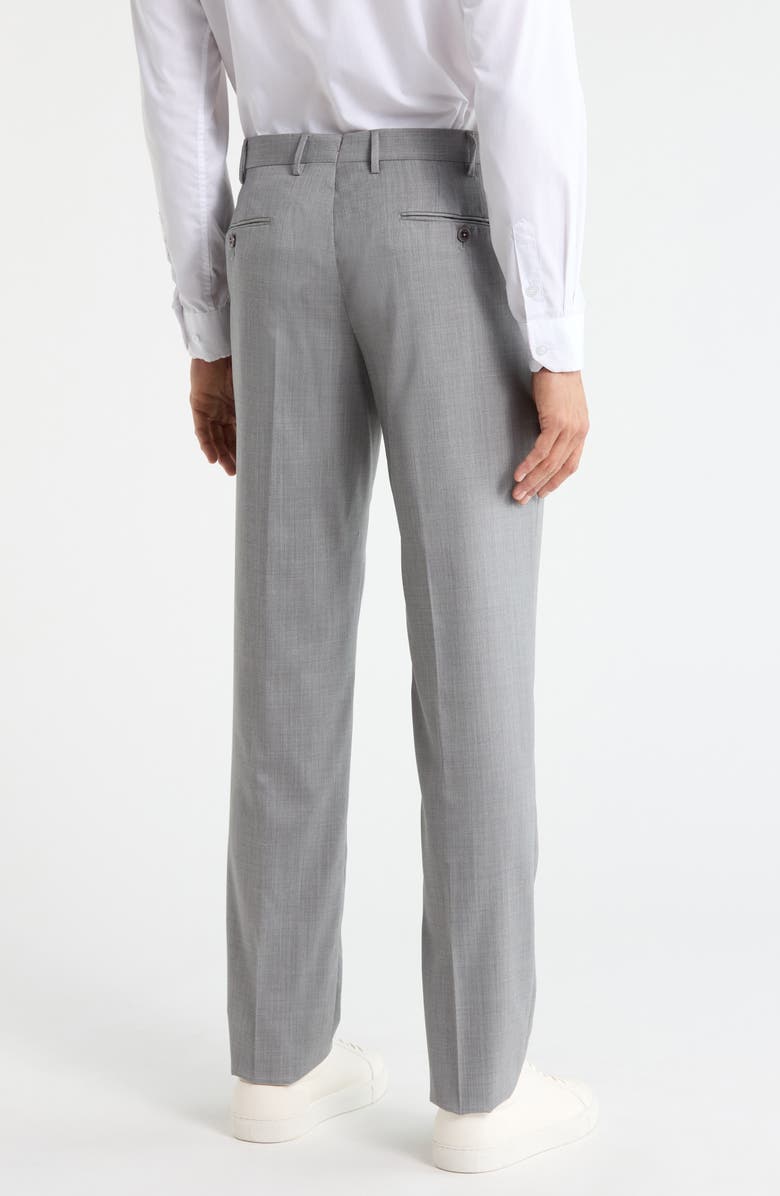 Zanella Parker Platinum Super 130's Gabardine Dress Pants, Alternate, color, Light Grey