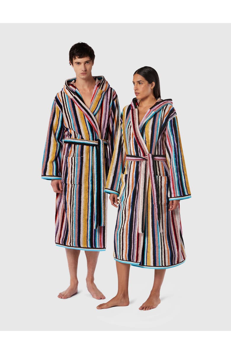 Missoni Home Chandler Cotton Terry Bathrobe With Lurex, Alternate, color, 