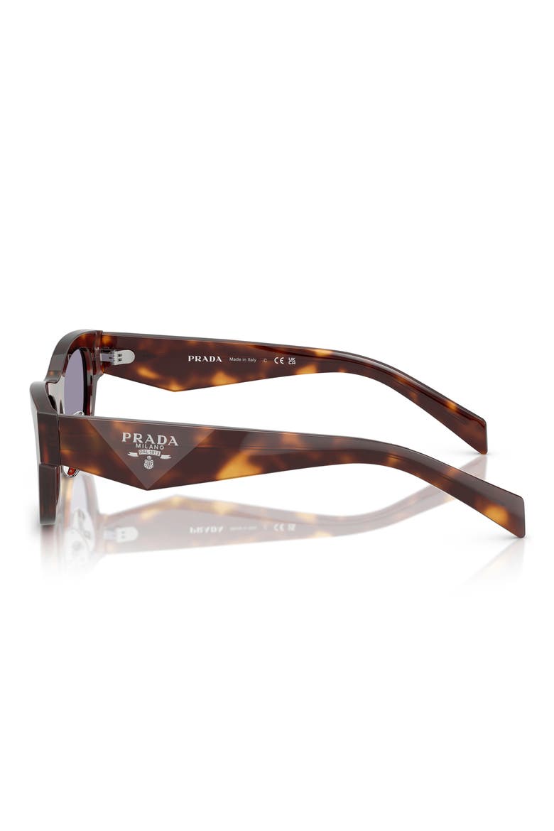 53mm Butterfly Sunglasses, Alternate, color, BROWN
